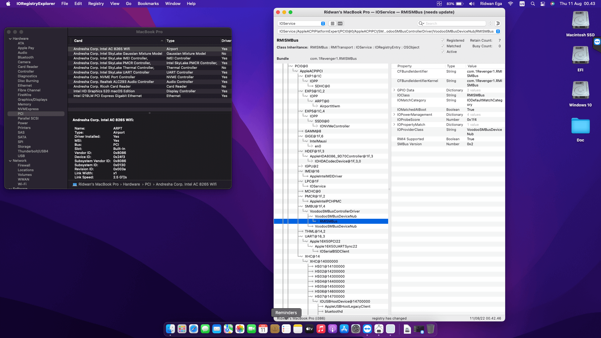 Lenovo Thinkpad T460S 2nd [SkyLake   Intel HD 520 + PS2 SMBUS]   OpenCore 9
